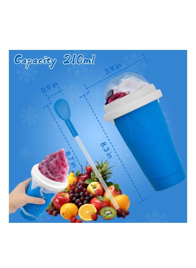 دينكس كوب صنع السلاشي - كوب ضغط سحري يمكنك تركيبه بنفسك، كوب سموثي محمول للعصائر والحليب والايس كريم - Image 2