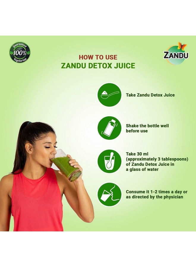 Zandu ZANDU Detox Juice 500ml | Rich in Vitamin C, Helps with Body Detox and Blood Purification | 100% Ayurvedic and Natural - Image 5