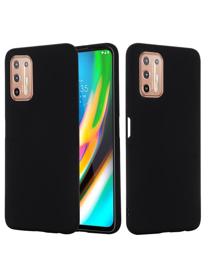 اس-توب جراب لهاتف Motorola Moto G9 Plus مصنوع من السيليكون السائل المقاوم للصدمات بلون نقي مع تغطية كاملة - Image 2