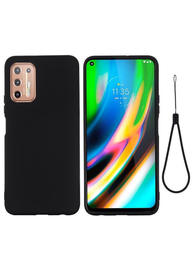 اس-توب جراب لهاتف Motorola Moto G9 Plus مصنوع من السيليكون السائل المقاوم للصدمات بلون نقي مع تغطية كاملة - Image 1