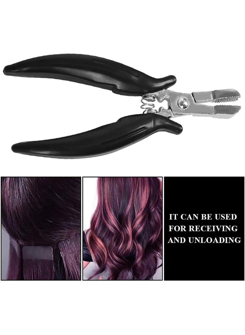 jaexest Mini Pliers for Hair Extensions – Apply and Remove Tool – Flat Shape Plier – Professional Hair Extension Tool for Micro Rings, Pre-Bonded Extensions – Hair Styling Accessories - Image 5