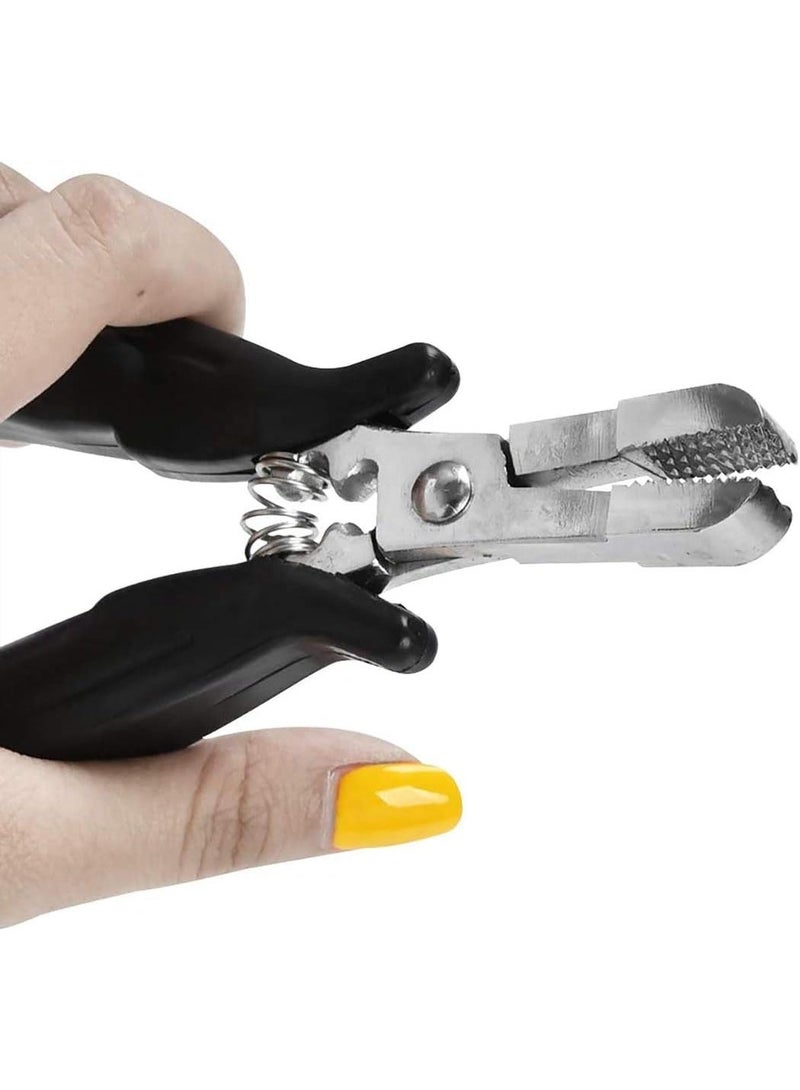 jaexest Mini Pliers for Hair Extensions – Apply and Remove Tool – Flat Shape Plier – Professional Hair Extension Tool for Micro Rings, Pre-Bonded Extensions – Hair Styling Accessories - Image 3