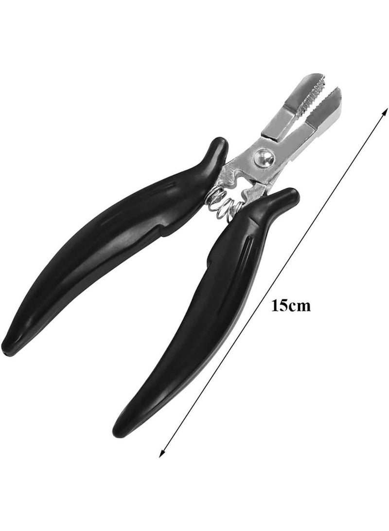 jaexest Mini Pliers for Hair Extensions – Apply and Remove Tool – Flat Shape Plier – Professional Hair Extension Tool for Micro Rings, Pre-Bonded Extensions – Hair Styling Accessories - Image 2