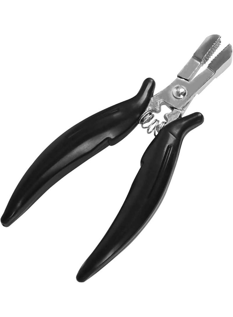 jaexest Mini Pliers for Hair Extensions – Apply and Remove Tool – Flat Shape Plier – Professional Hair Extension Tool for Micro Rings, Pre-Bonded Extensions – Hair Styling Accessories - Image 1