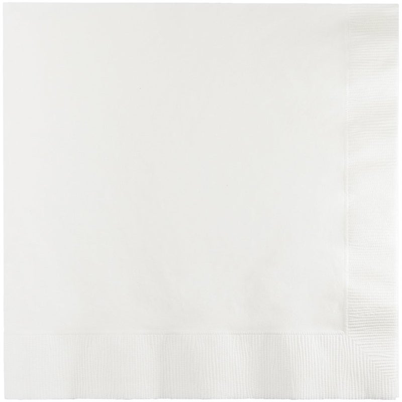 Creative Converting Napkins, One Size, White