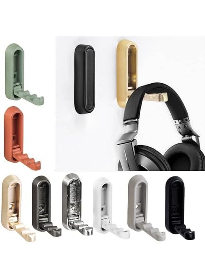 4 Pcs Retractable Wall Hooks For Bathroom Closet Space Saving Folding Hat Organizer Color A - Image 3