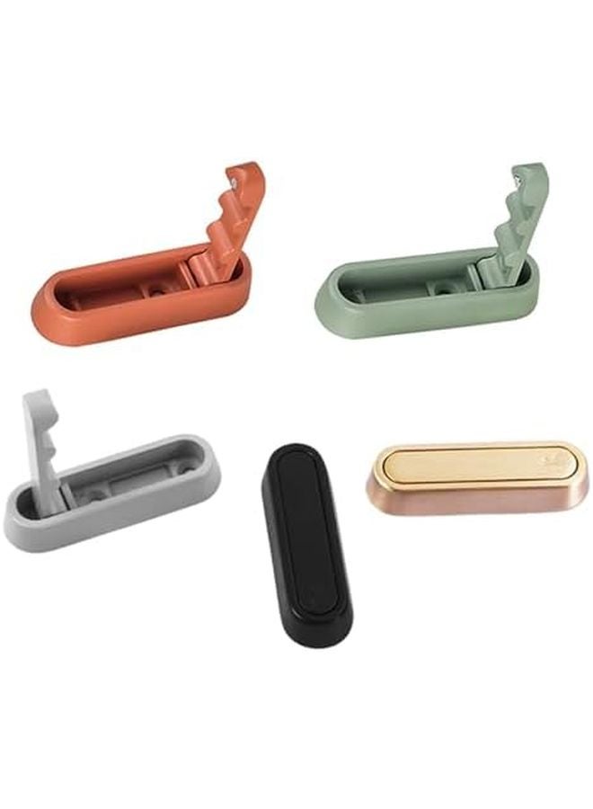 4 Pcs Retractable Wall Hooks For Bathroom Closet Space Saving Folding Hat Organizer Color A - Image 5