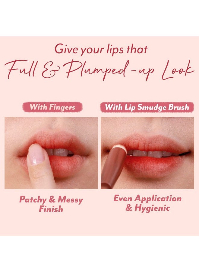 I'M MEME Tool Lip Smudge Brush With Cap Reusable Multipurpose Makeup Blending Applicator Travel Size Versatile 1 Count - Image 2