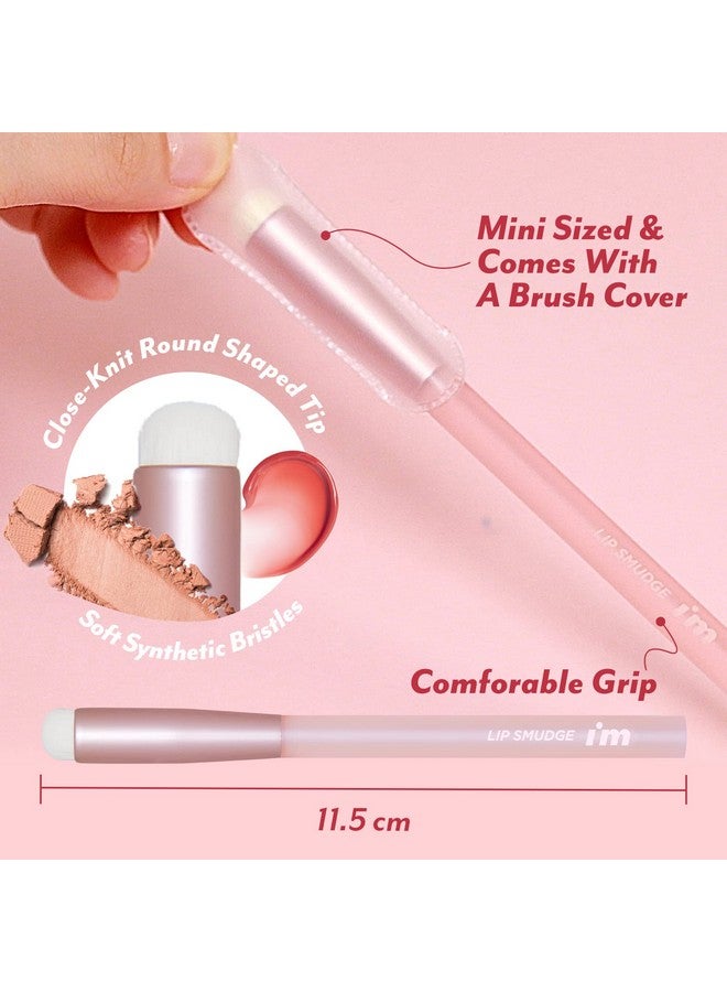 I'M MEME Tool Lip Smudge Brush With Cap Reusable Multipurpose Makeup Blending Applicator Travel Size Versatile 1 Count - Image 5