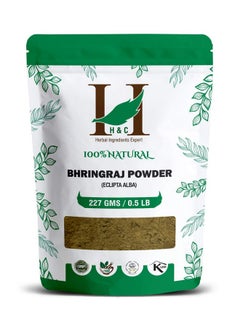 H&C HERBAL INGREDIENTS EXPERT مسحوق برينجراج الطبيعي (إكليبتا ألبا) 227 جرام 0.5 رطل 08 أونصة لتجديد نمو الشعر  - Image 1