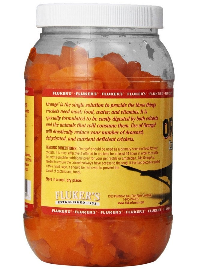 Fluker's Fluker's Orange Cube Complete Cricket Diet, Gut Load Food for Feeder Insects and Live Crickets, Provides Vitamins, Minerals, and Hydration, 12 oz - Image 2