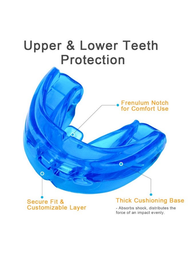 Coolrunner Double Braces Mouth Guard, Mouth Guard Sports, Athletic Mouth Guards, Youth Mouthguard for Upper and Lower Teeth Protection, No Boiling Required for Youth, Teenager - Image 3