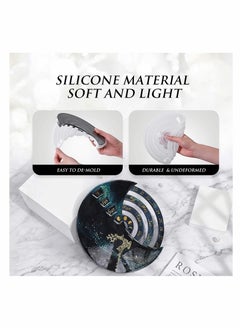 KASTWAVE Moon Calendar Mold, Silicone Resin Mold, Moon Phase Calendar Suitable For Resin Casting, Diy Resin Crafts, Home Office Wall Decoration (3 Pieces)【Moon Perpetual Calendar Resin Mold】 -Moon Perpetual Ca  - Image 5