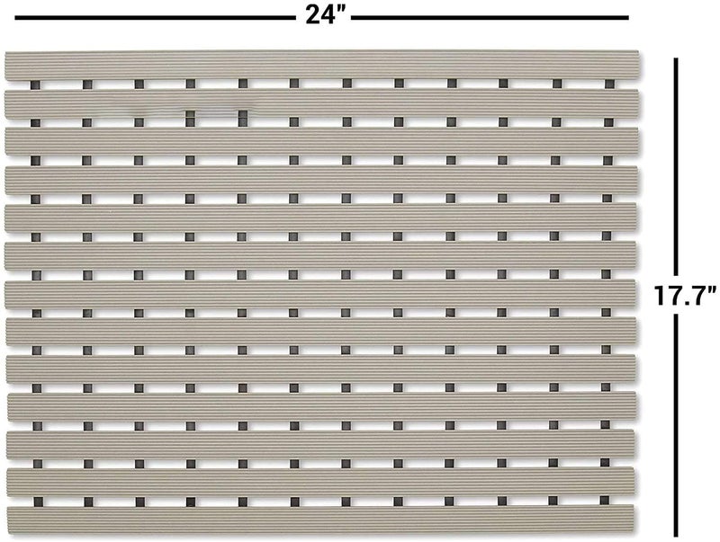 F fabsouk Shower Mat Non Slip for Bathroom, Anti Skid Bathtub Mat with Plastic Stripped Design & Rubber Base, 46cm x 61cm, Shower Area, Bathing Area, Kitchen, Pool & Wet Areas - Image 3