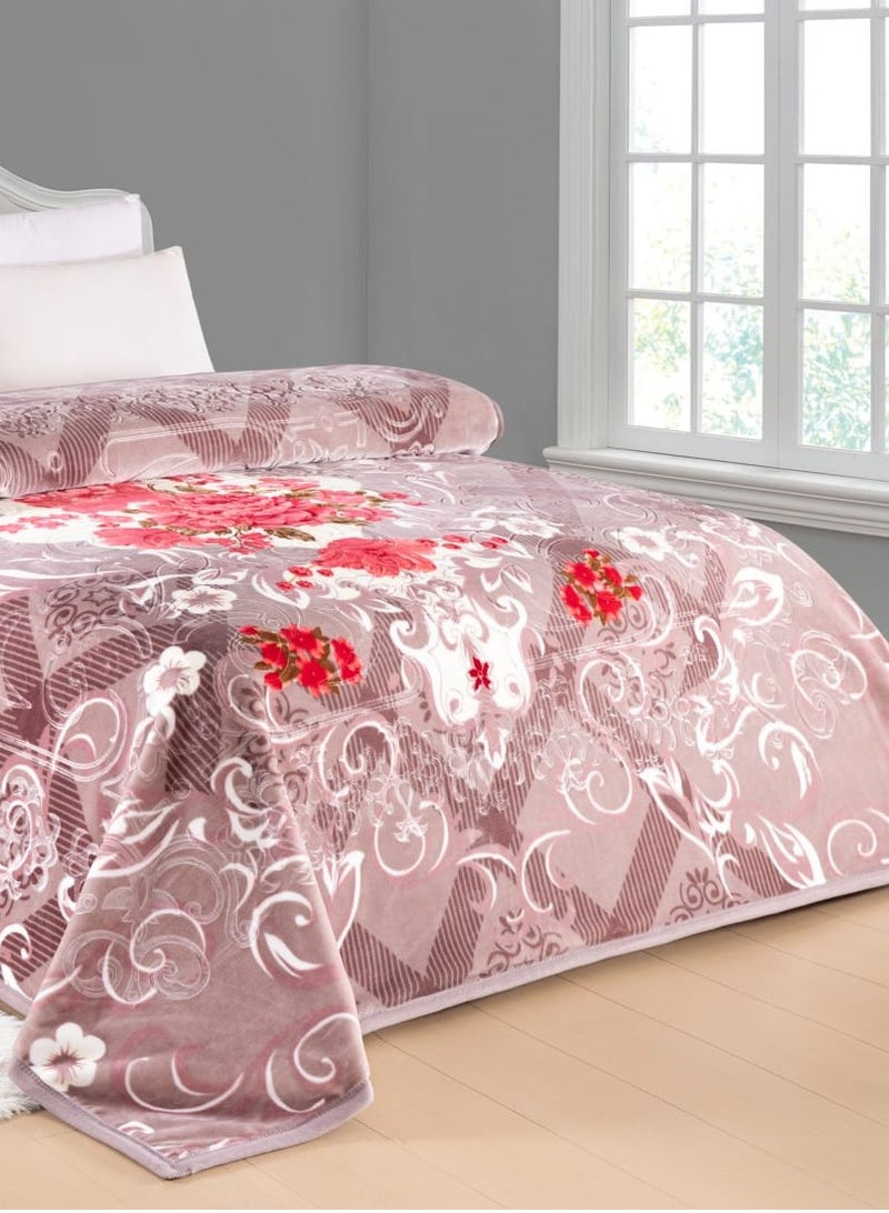 Blues Soft textured blanket with distinctive designs and patterns, winter king size, 5 kg, size 240 x 220 cm - Image 3