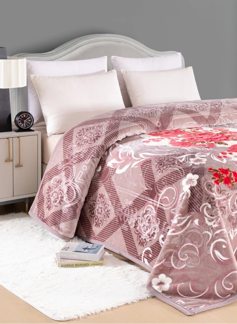 Blues Soft textured blanket with distinctive designs and patterns, winter king size, 5 kg, size 240 x 220 cm - Image 2