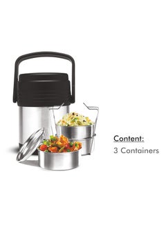 Milton MILTON Thermosteel Hot Meal 3 Container Lunch Box, Silver  - Image 4