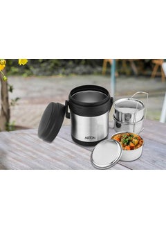 Milton MILTON Thermosteel Hot Meal 3 Container Lunch Box, Silver  - Image 2