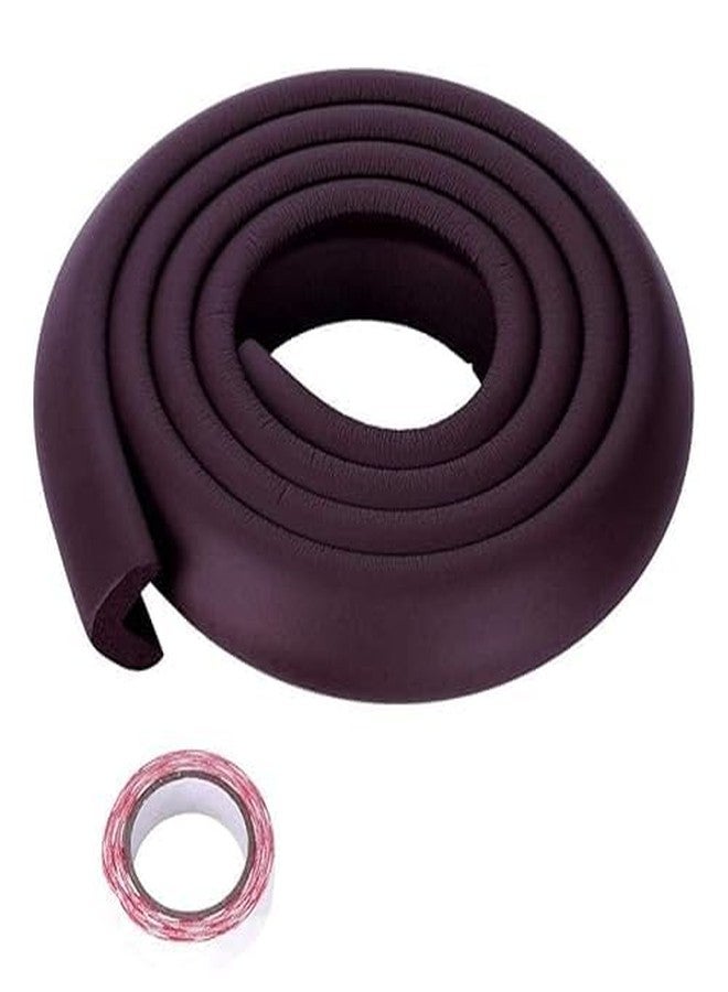 Takositio Baby Proofing Edge Protector 6.5 Ft - Rubber Cushion Strip for Sharp Corners & Edges - Baby Safety Bumper Guard - Childproof Edge Guard for Table, Furniture, Desk (Brown) - Image 1
