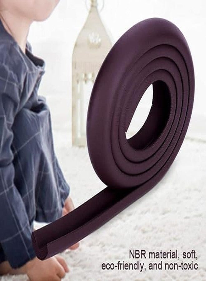 Takositio Baby Proofing Edge Protector 6.5 Ft - Rubber Cushion Strip for Sharp Corners & Edges - Baby Safety Bumper Guard - Childproof Edge Guard for Table, Furniture, Desk (Brown) - Image 4