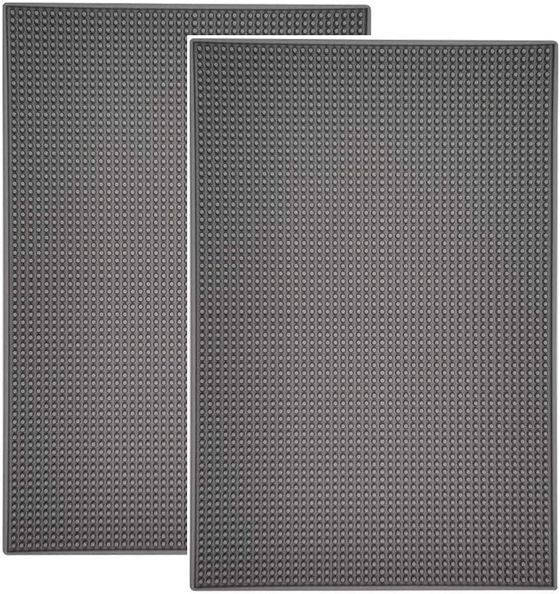Highball Chaser 2 Pack Bar Mat Dish Drying mat 18 in x 12in Thick Durable and Stylish Service Coffee Bar MatEspresso mat for Spills Bars Restaurants Coffee Counter Mat