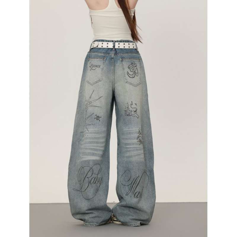 Unisex Casual Daily Denim Jeans - Image 4