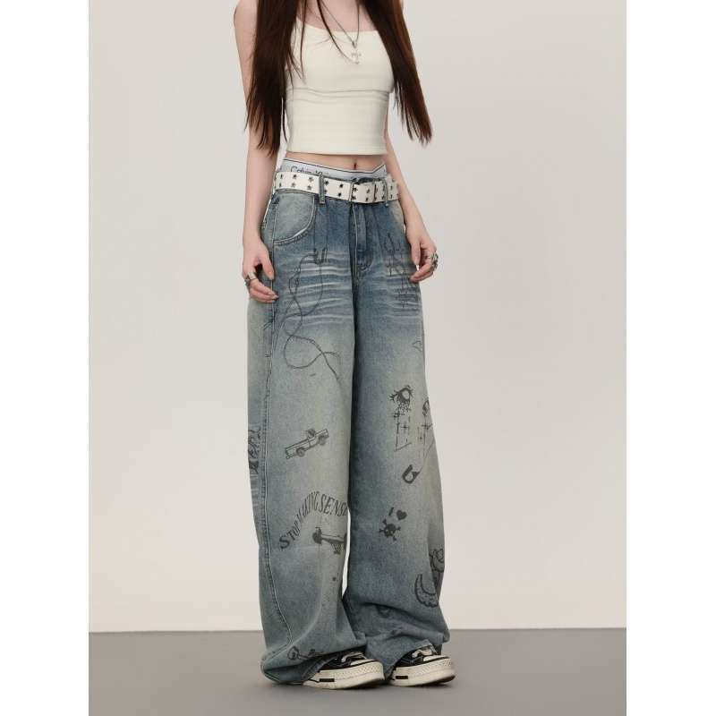 Unisex Casual Daily Denim Jeans - Image 3