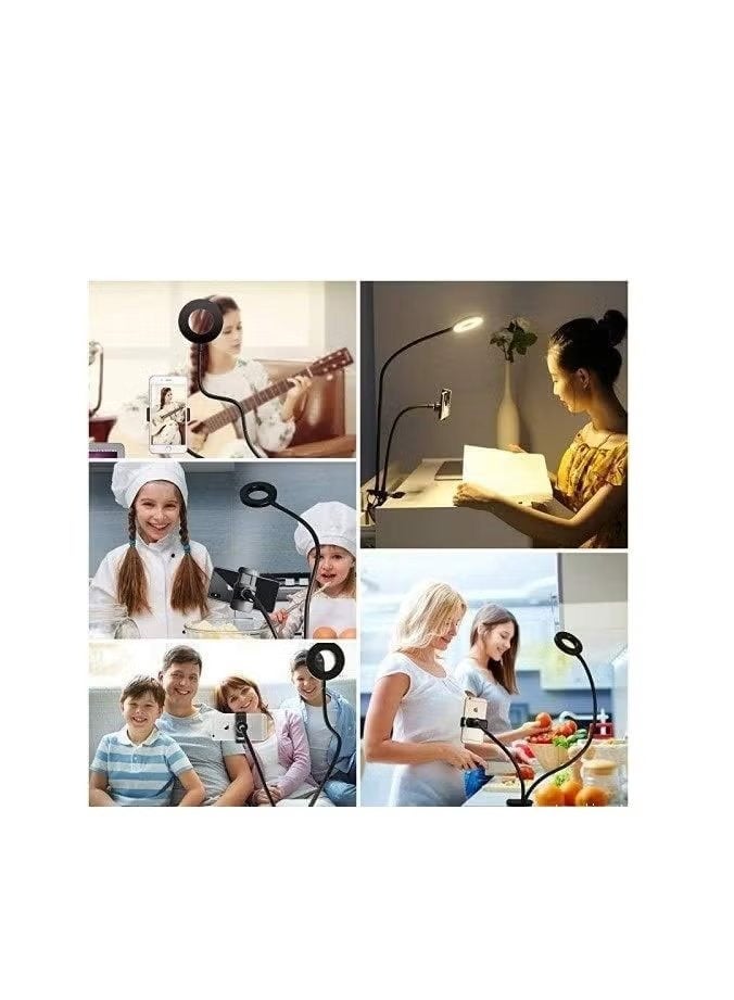 Webcam Light Stand for Live Stream, Selfie Ring Light with Webcam Mount for Logitech C925e, C922x, C930e,C922,C930,C920,C615,Brio 4K  - Image 2
