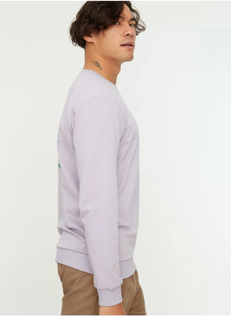 trendyol Back Print Slogan Sweatshirt