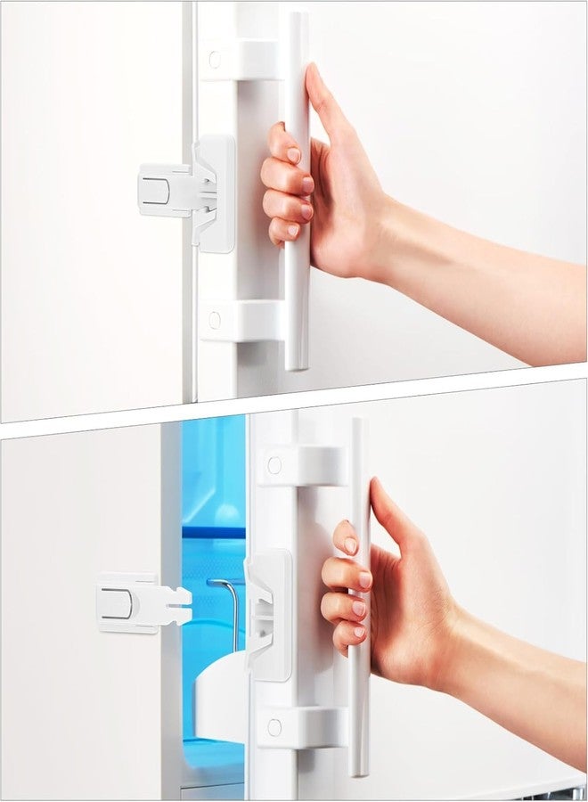 Onprix Child Proof Refrigerator Lock, Fridge/Freezer Door Lock for Toddlers Children Kids,No Tools Need or Drill, Baby Safety Fridge Door Latch Lock, Adhesive Design, Kids Babies,Easy to Install-Multi - Image 5