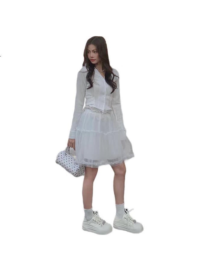 Josiny Women'S Spring And Autumn One-Step Thick-Soled Casual Shoes With Soft Bottom Board Shoes White 38 - Image 1