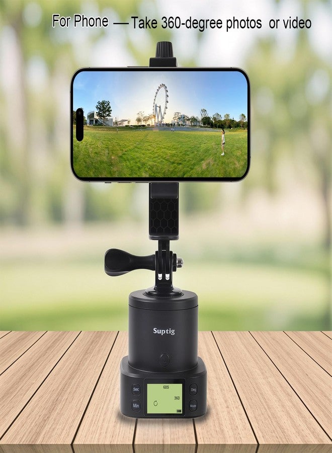 Suptig 360 Degree Tripod Adapter Mount Compatbile for Gopro, Phone Take Photo Or Video, Handle Fan and Product Display Rotation. - Image 3