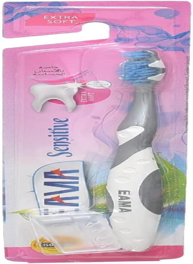 Sensitive Toothbrush, Soft Bristles, Gentle Cleaning, Assorted Colors