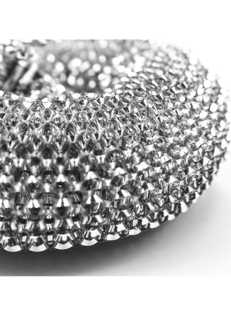 SYOSI 10 Pack Stainless Steel Sponges, Scrubbing Scouring Pad, Steel Wool Scrubber for Kitchens, Bathroom and More - Image 5