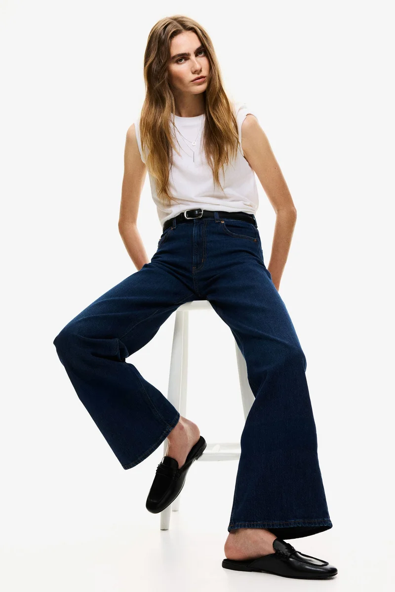 H&M Wide High Jeans