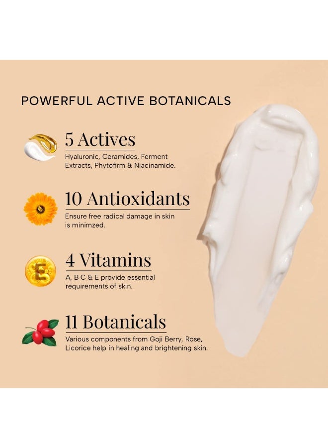 راس كريم لاكشري أويلز سوبر تشارج داي كريم نهاري مع فيتامينات متعددة SPF 30 PA++++ غوجي بيري وسيراميد | مرطب لبشرة متوهجة مع ترطيب لمدة 72 ساعة | حماية من الأشعة فوق البنفسجية أ و ب | عناية فاخرة بالبشرة | 8 جم - Image 3
