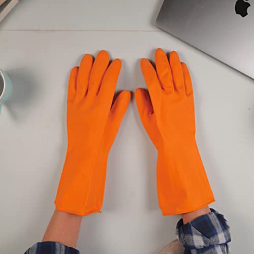 garbnoire Reusable Stretchable household Rubber Hand Gloves with Texture Palm Grip for Anti-Slip Performance Suited for Gardening |Multi-Purpose Use, Outdoor Activities (Colors May Vary) (Pair of 2) - Image 5