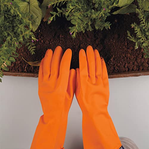 garbnoire Reusable Stretchable household Rubber Hand Gloves with Texture Palm Grip for Anti-Slip Performance Suited for Gardening |Multi-Purpose Use, Outdoor Activities (Colors May Vary) (Pair of 2) - Image 2