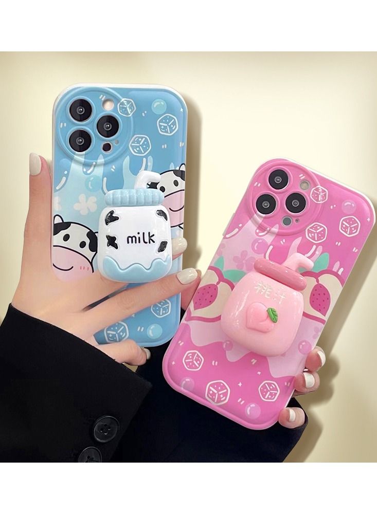 Loquat Cartoon Milk Air Cushion Soft Shell Apple Phone Case - Image 2