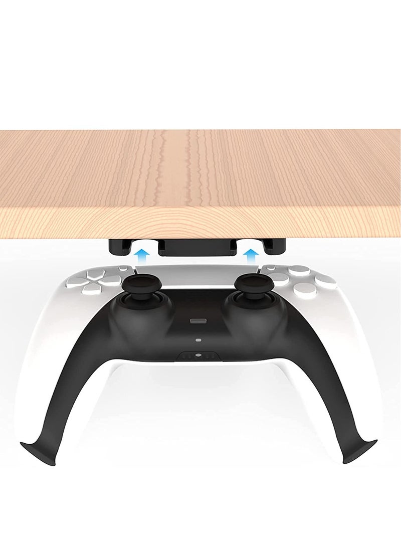 Excefore Controller Table Stand for PS5 PS4 Controller Under Desk Mount for DualSense DualShock 4 Controller Holder Table Organize and Desk Management - Image 2
