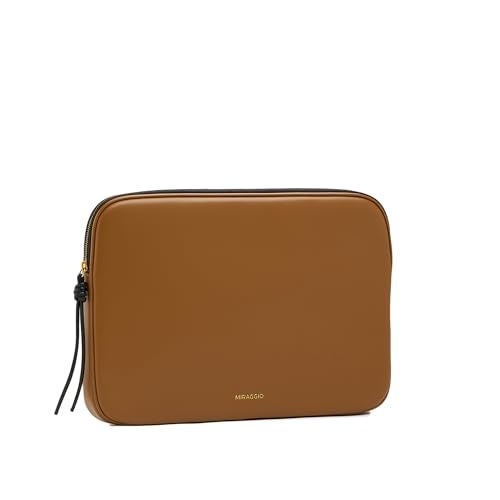 Miraggio Clover Laptop Sleeve with Zip Around Closure & Multiple Interior Pockets | Laptop Sleeve for Office Use (Brown, 14 Inch) - Image 3