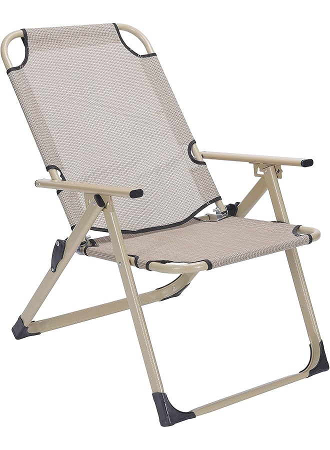 PROMASS Beach Chair Foldable Camping Chair For Outdoor Camp Beach Travel Picnic Hiking, Multicolor - Image 1