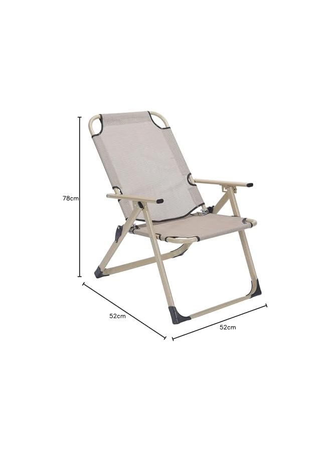 PROMASS Beach Chair Foldable Camping Chair For Outdoor Camp Beach Travel Picnic Hiking, Multicolor - Image 4
