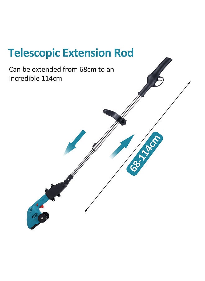 Generic E-5 Lithium Cordless Hedge Trimmer Handheld Dual-Purpose Hedge Trimmer Bush Trimmer Electric Hedge Trimmer for Pruning Built in 2.0Ah Battery and Type-C Charging Cable Grass Trimmer  - Image 2