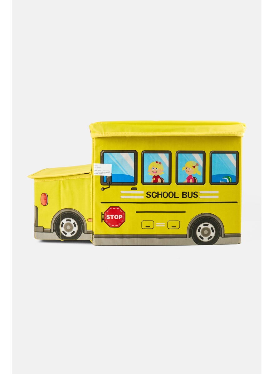Bieco Foldable Bus Toy Storage Box With Lid  - Image 1