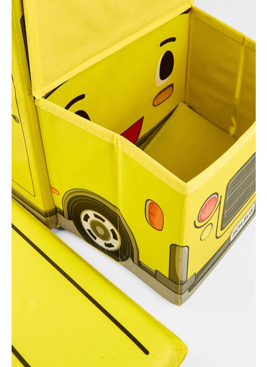 Bieco Foldable Bus Toy Storage Box With Lid  - Image 4