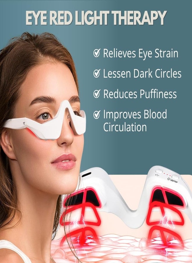 zeencare علاج زينكير للهالات السوداء تحت العين بالضوء الأحمر، علاج قابل لإعادة الشحن للهالات السوداء تحت العين، علاج بالضوء الأحمر للتجاعيد والانتفاخات والخطوط الدقيقة حول العينين - Image 3