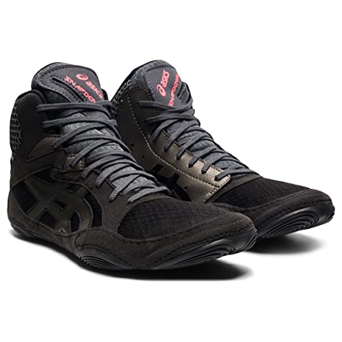 ASICS Men's Snapdown 3 Wrestling Shoes, 5, Black/Gunmetal - Image 2