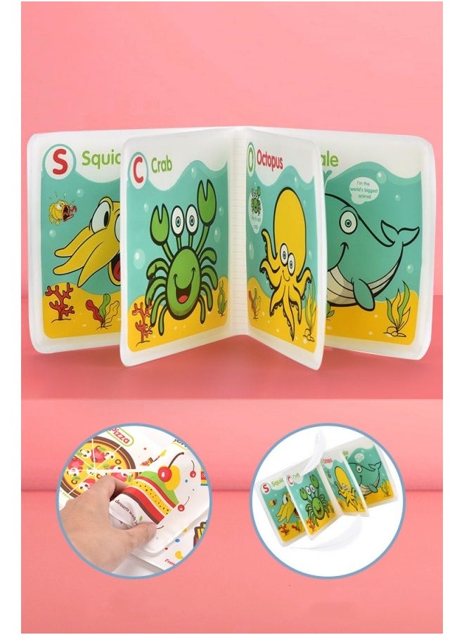 Generic Babeland Waterproof Bath Toy Book - Durable and Sound-Enhanced, Educational Multisensory Food-World Learning Book for Baby Toddlers, Tummy Time, and One-Year-Olds  - Image 2