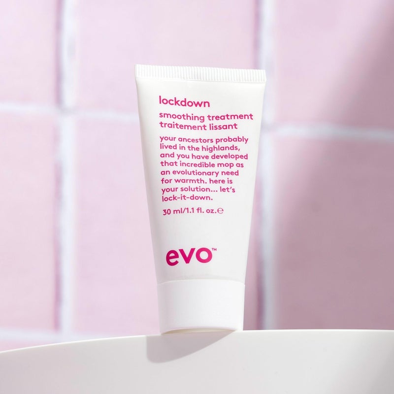 EVO Lockdown Smoothing Treatment - Leave-In Hair Treatment - Protects Color-Treated Hair and Reduces Frizz - Travel Size, 30ml / 1.01fl.oz - Image 4
